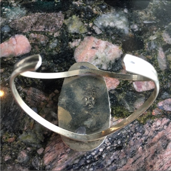 🪶STERLING🪶LARIMAR CUFF BRACELET - Picture 3 of 7